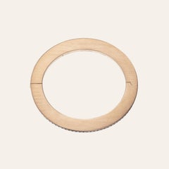 Sabbadini Jewelry Rose Gold and Blue Sapphire Bangle Bracelet