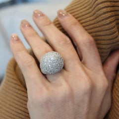 SABBADINI Milano Bombe Cocktail Ring En Oro De 18 Quilates Con 10,28 Quilates De Diamantes
