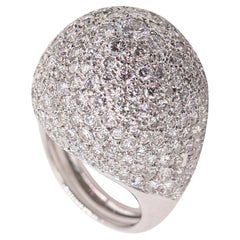 Sabbadini Milano Bombe Cocktail Ring in oro 18Kt con 10,28 carati di diamanti