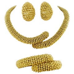 Sabbadini Parure in 18 Karat Yellow Gold