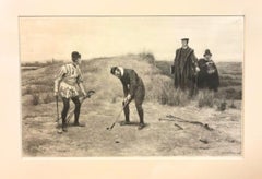 "Sabbath Breakers" Golf Engraving by J. C. Dollman, 1896