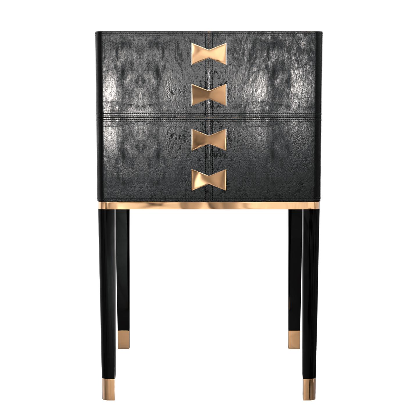 Chaise Sabbia, ensemble de huit, avec bronze et cuir sur mesure, Istanbul en vente 5