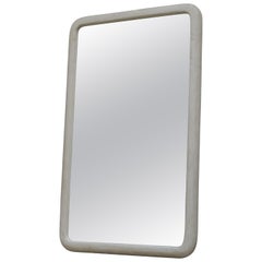 Sabbia Small Wood And Colored Mineral Lime Plaster Mirror by Dennis Kaiser