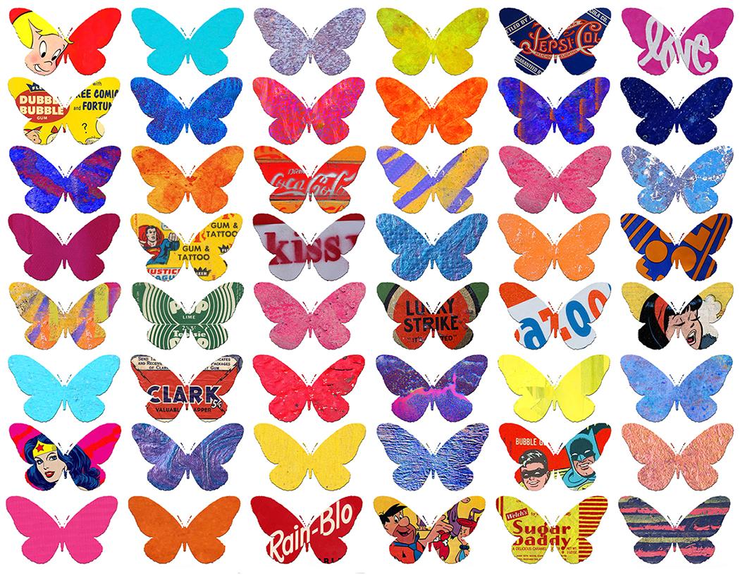 Sabeena Jindal Figurative Photograph - Pop Butterflies 1/1