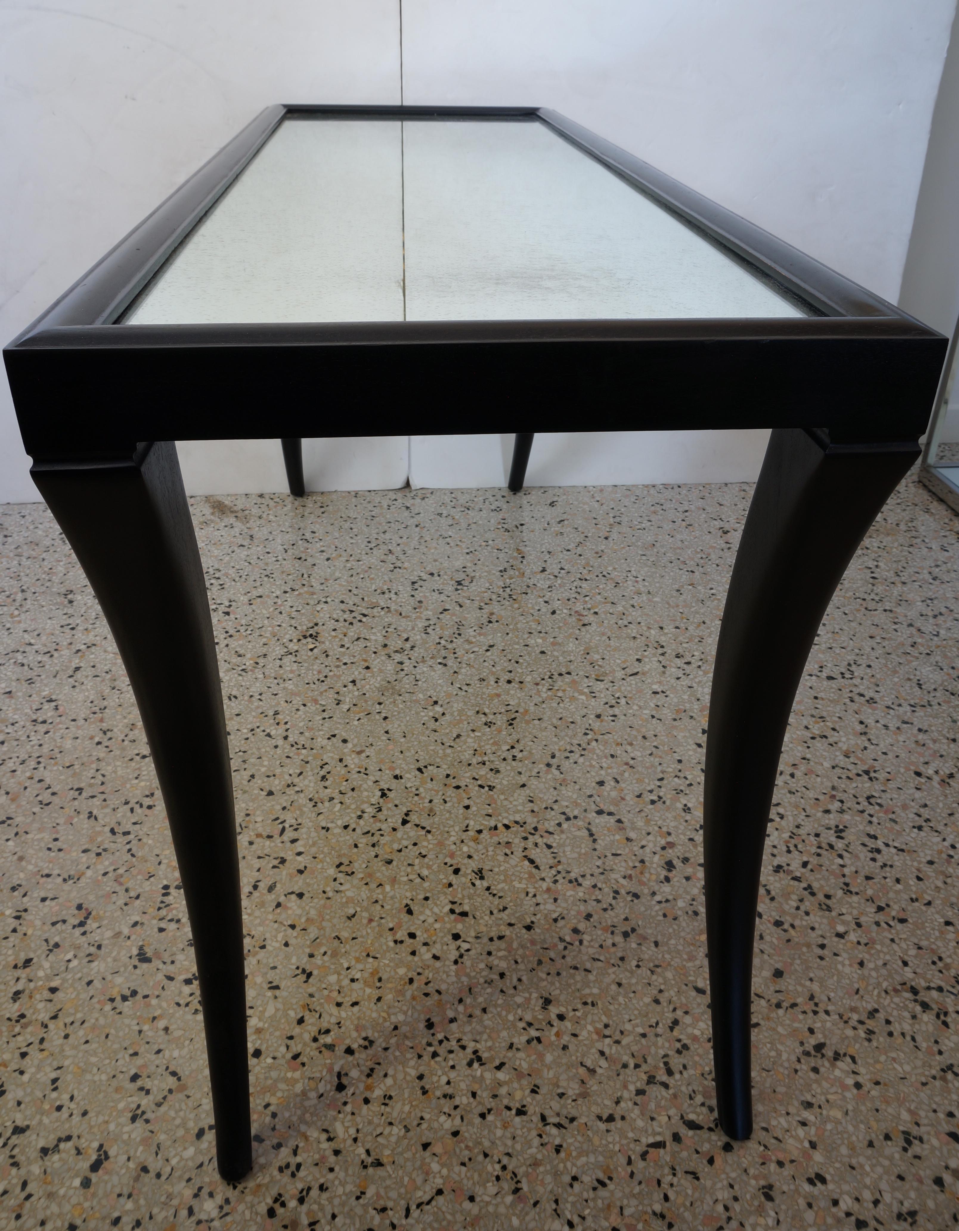 Modern Saber Leg Console Table For Sale
