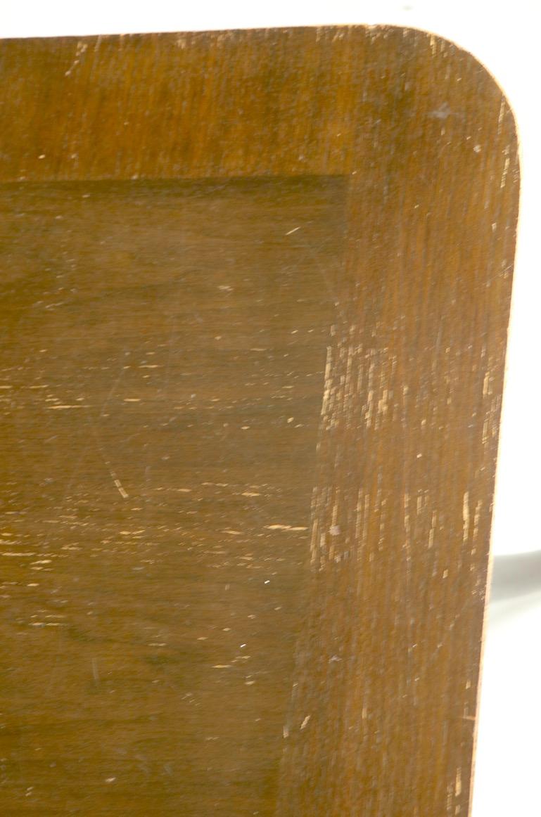 Veneer Saber Leg Dining Table by Robsjohn Gibbings for Widdicomb