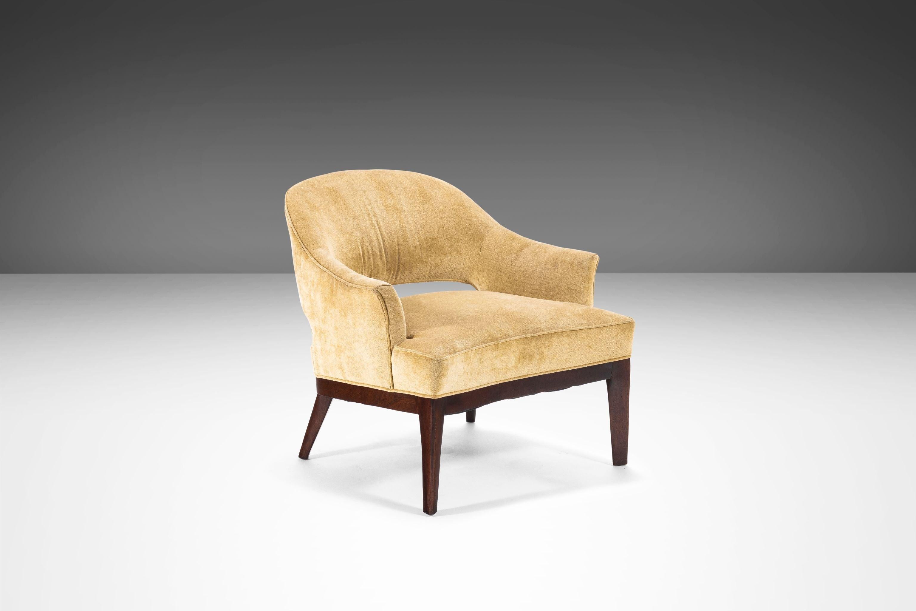 Silla de salón con patas de sable Atribuida a Harvey Probber, EE.UU., c. 1960 Moderno de mediados de siglo en venta