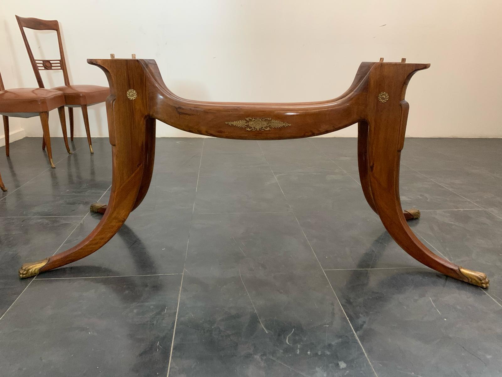 Saber-Leg Table by Paolo Buffa, 1950s For Sale 3