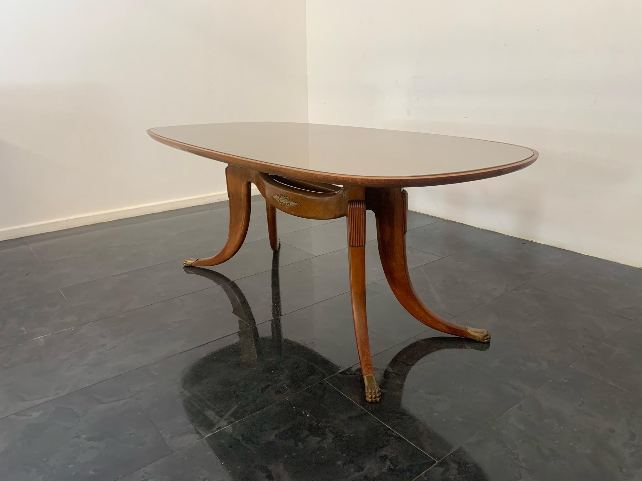 Saber-Leg Table by Paolo Buffa, 1950s In Good Condition For Sale In Montelabbate, PU