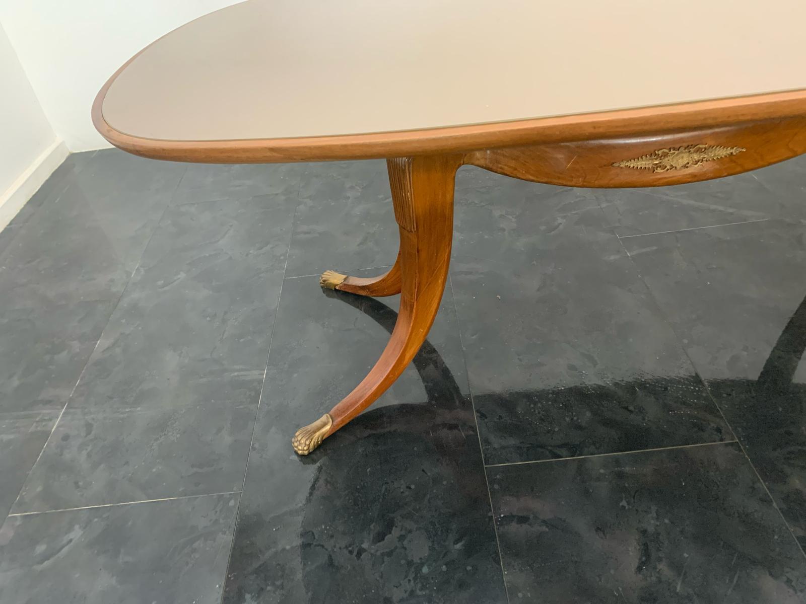 Saber-Leg Table by Paolo Buffa, 1950s For Sale 1