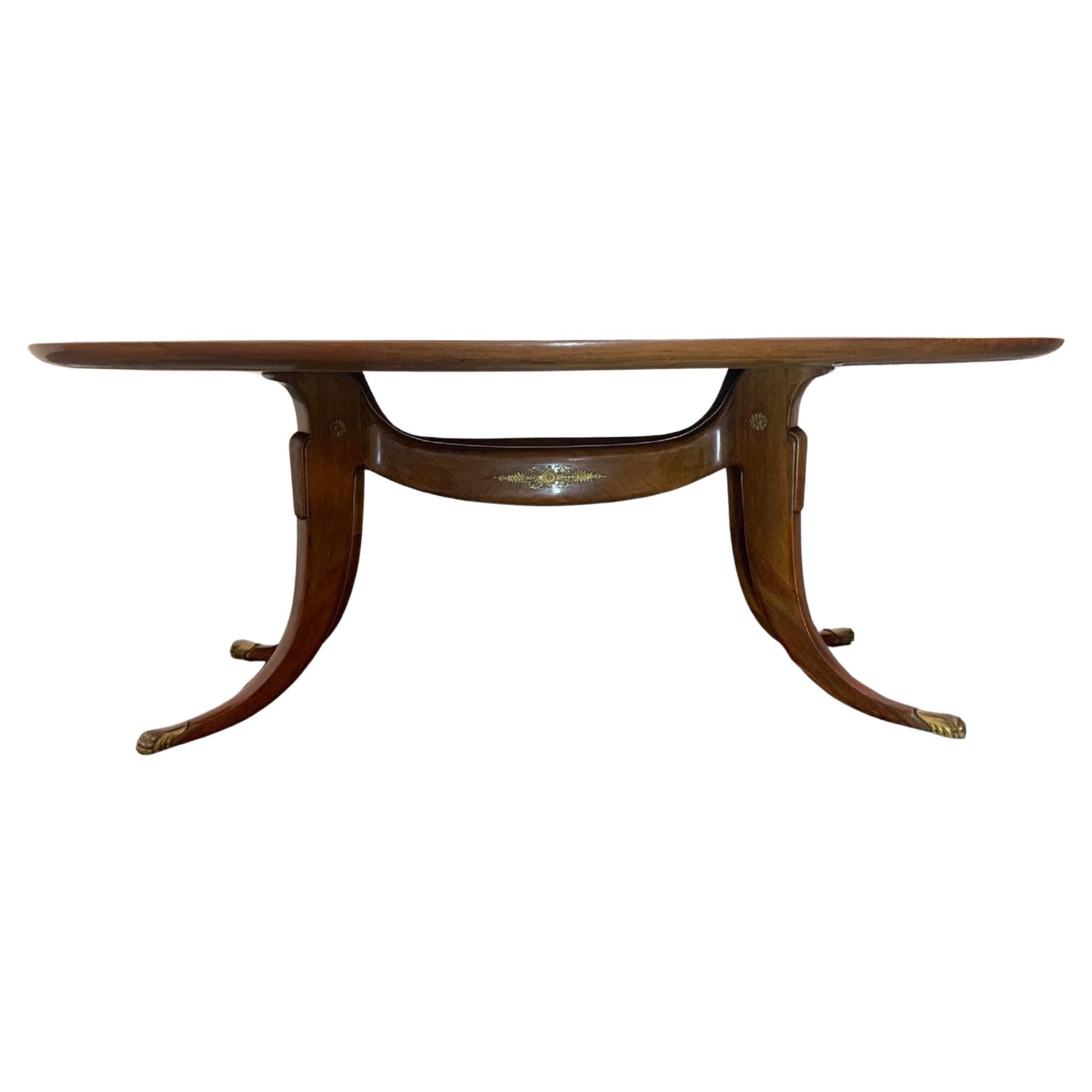 Saber-Leg Table by Paolo Buffa, 1950s For Sale