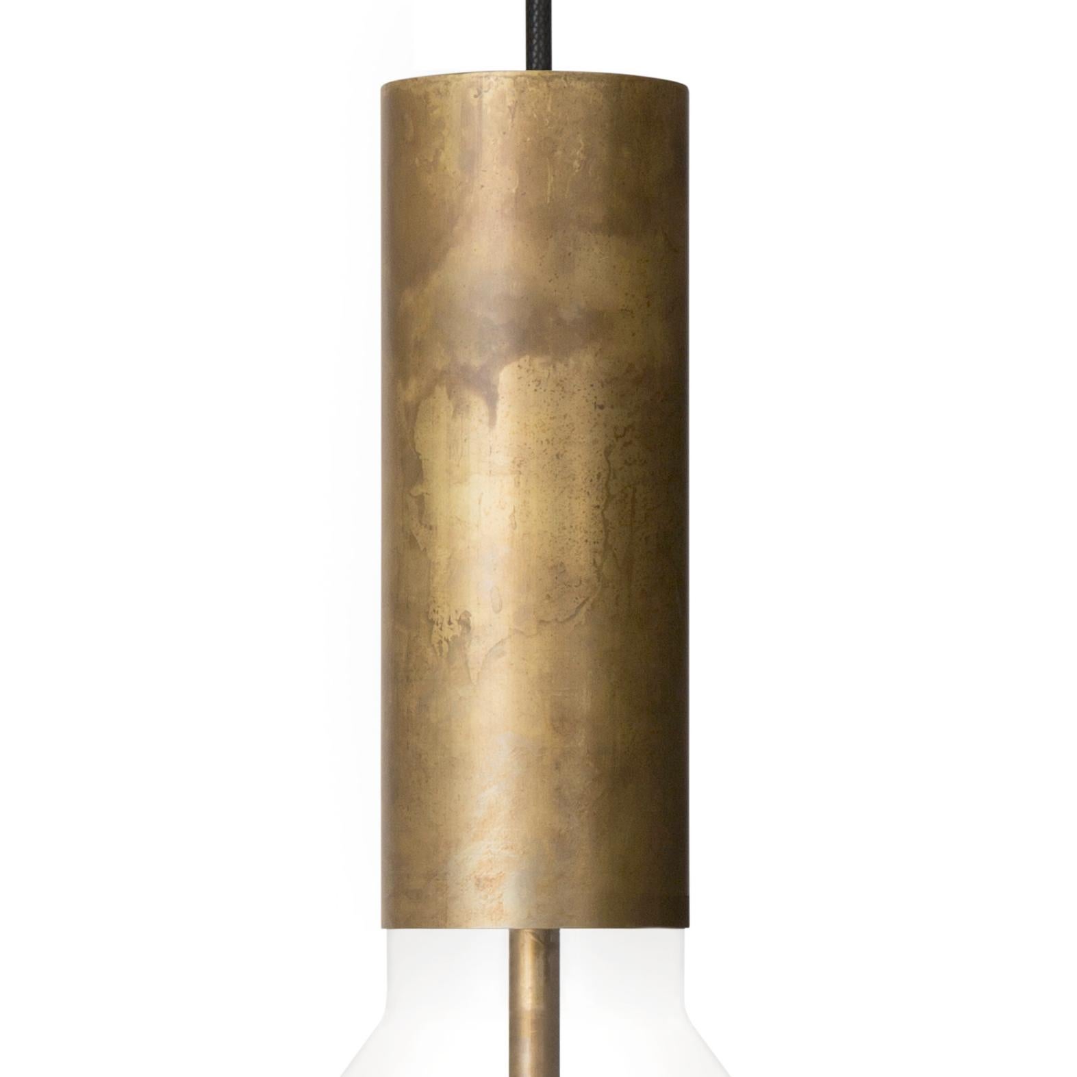 Swedish Sabina Grubbeson Fenomen Smal Brass Ceiling Lamp by Konsthantverk