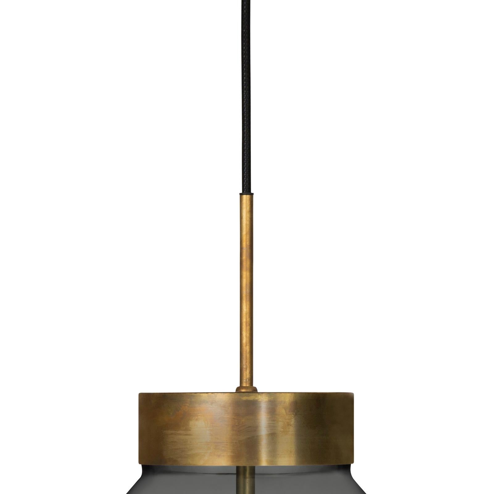 Scandinavian Modern Sabina Grubbeson Fenomen Stor Smoked Glass Ceiling Lamp by Konsthantverk For Sale