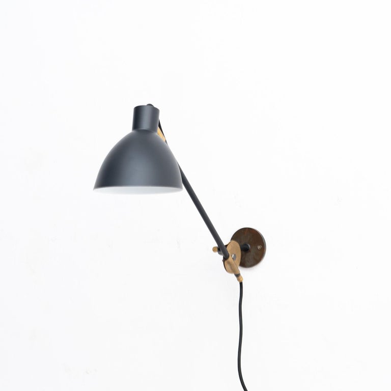Sabina Grubbeson KH#1 Black Long Arm Wall Lamp by Konsthantverk For Sale at  1stDibs
