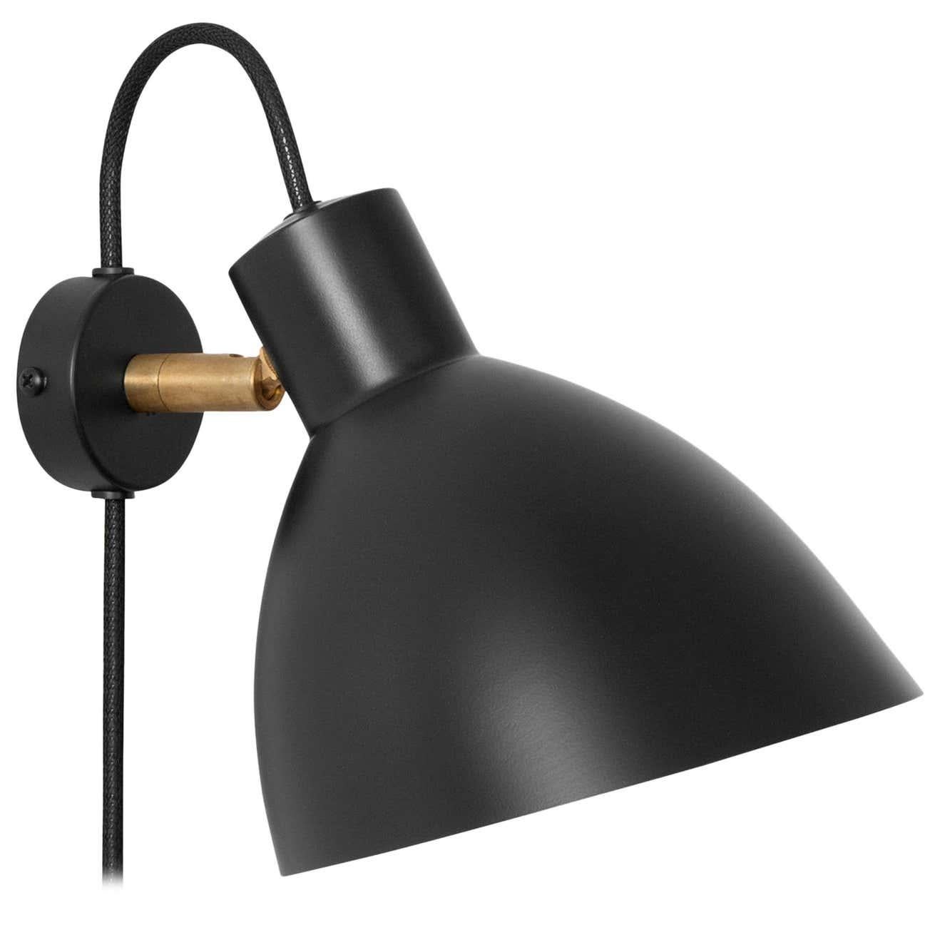 Contemporary Sabina Grubbeson KH#1 Black Wall Lamp by Konsthantverk For Sale