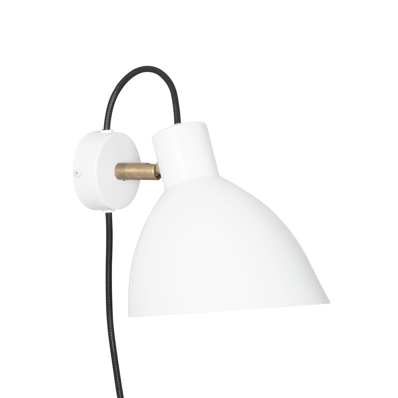 Scandinavian Modern Sabina Grubbeson Kh#1 White Wall Lamp by Konsthantverk For Sale