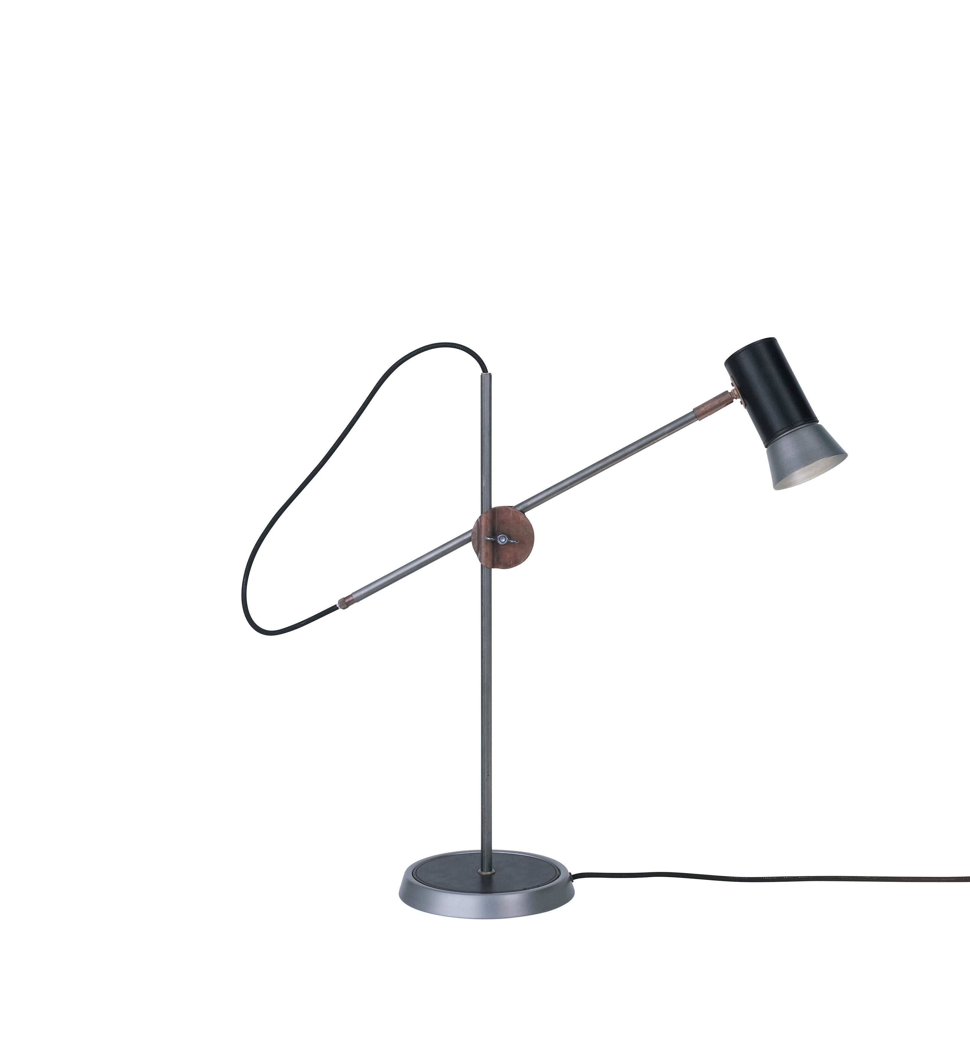 Sabina Grubbeson Kusk Black Table Lamp by Konsthantverk In New Condition For Sale In Barcelona, Barcelona