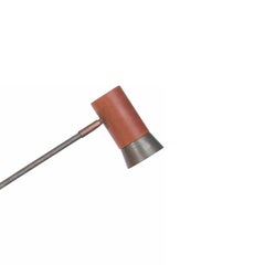 Sabina Grubbeson Kusk Iron Oxide Leather Floor Lamp by Konsthantverk