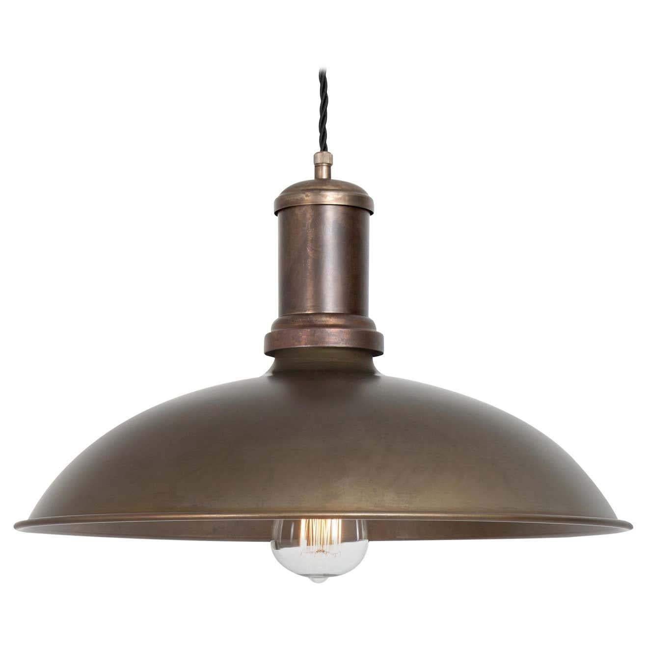 Brass Sabina Grubbeson Large Kavaljer Iron Oxide Ceiling Lamp by Konsthantverk For Sale