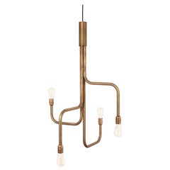 Lampada da soffitto in ottone Sabina Grubbeson Large Strapatz di Konsthantverk