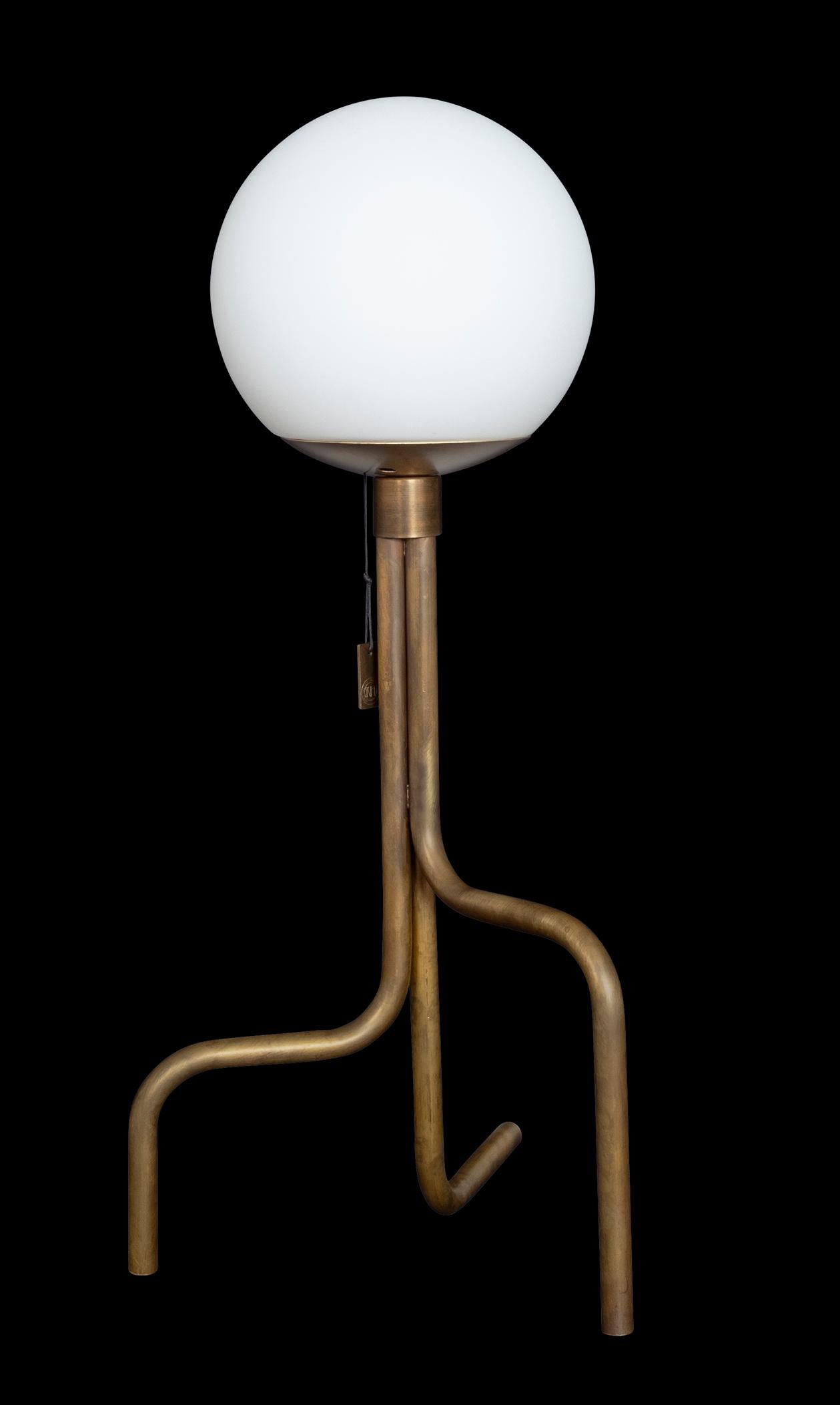 Sabina Grubbeson Raw Brass Strapatz Table Lamp Designed by Konsthantverk For Sale 1