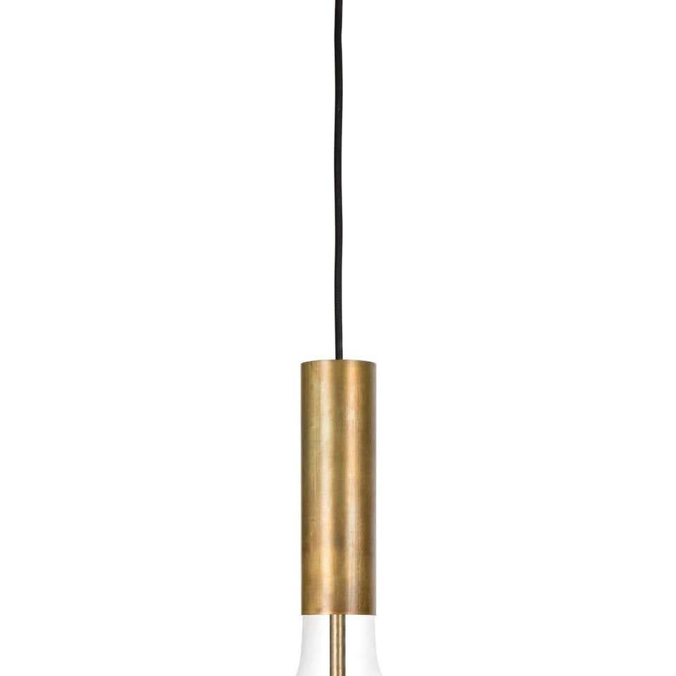 Sabina Grubbeson Rosdala Brass Clear Glass Ceiling Lamp by Konsthantverk In New Condition For Sale In Barcelona, Barcelona