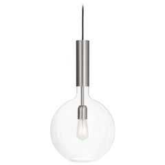 Sabina Grubbeson Rosdala Iron Clear Glass Ceiling Lamp by Konsthantverk