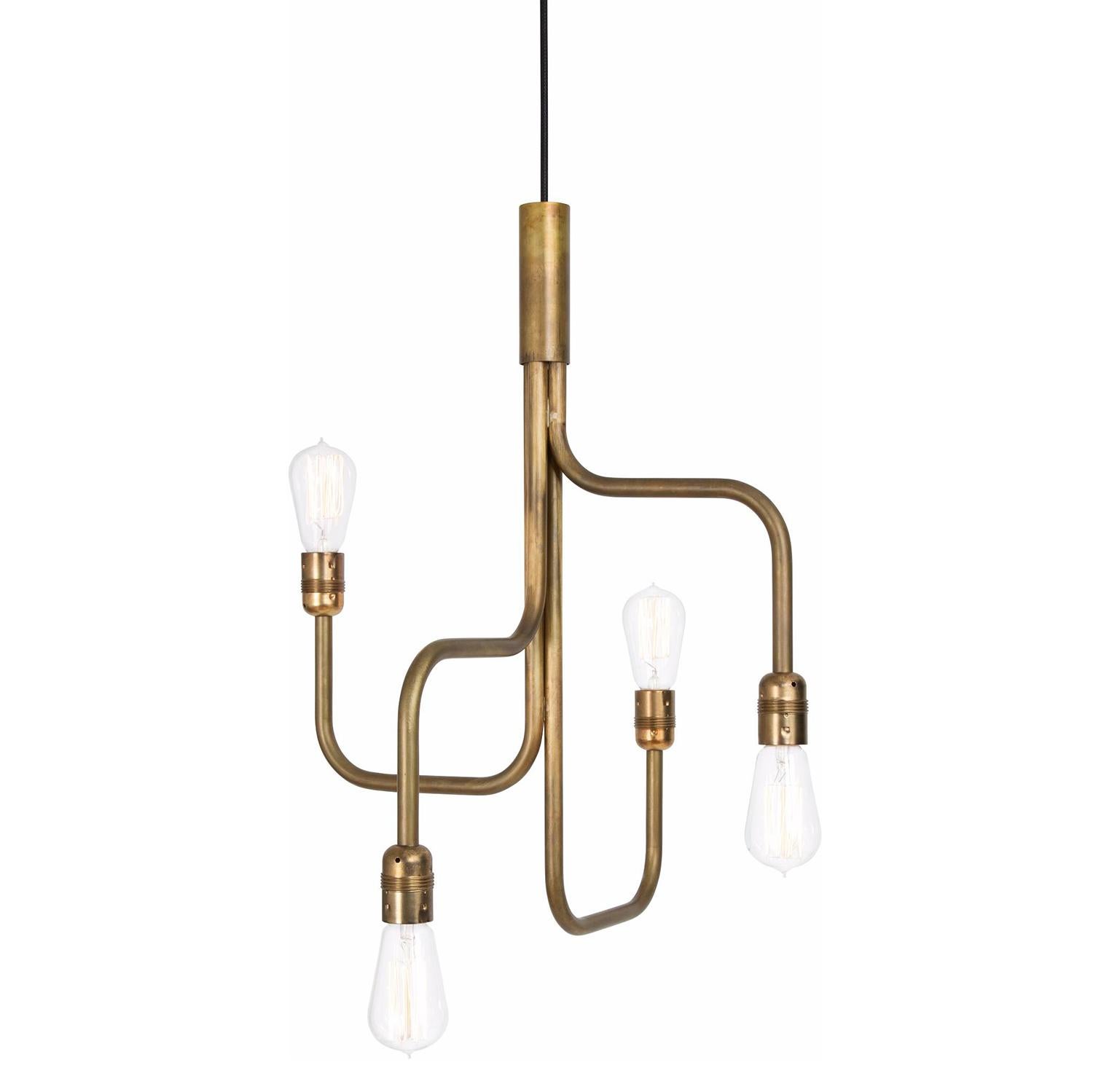 Contemporary Sabina Grubbeson Strapatz Brass Ceiling Lamp by Konsthantverk