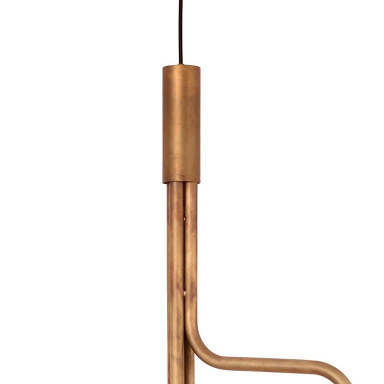 Moderne Plafond à sangles Sabina Grubbeson Laiton brut par Konsthantverk Tyringe en vente