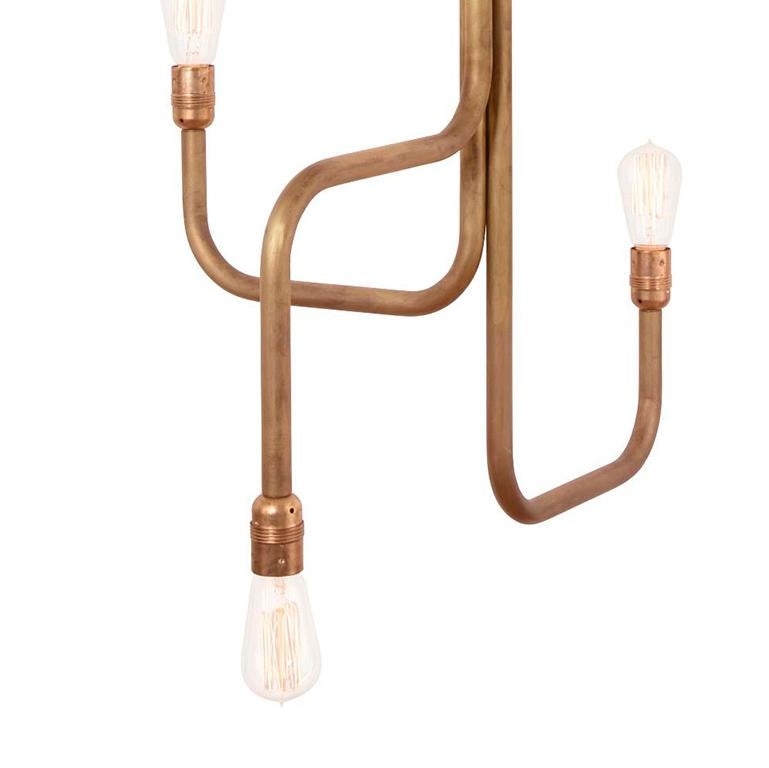 Swedish Sabina Grubbeson Strapatz Ceiling Raw Brass by Konsthantverk Tyringe
