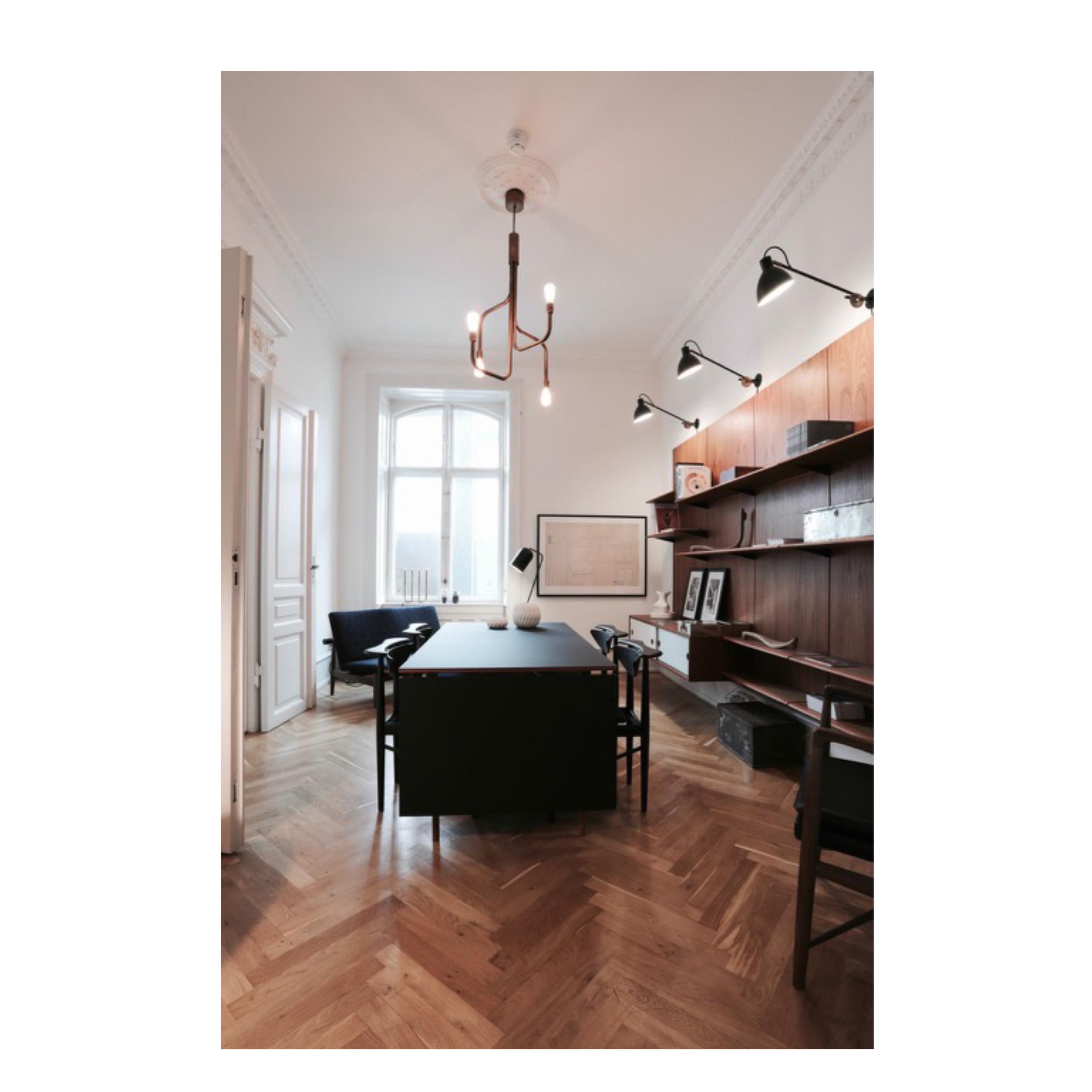 Plafond à sangles Sabina Grubbeson Laiton brut par Konsthantverk Tyringe en vente 2