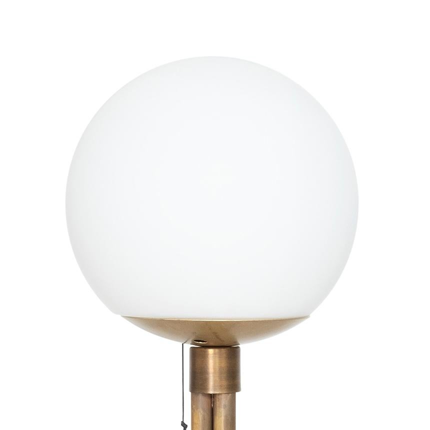 Table lamp model Strapatz designed by Sabina Grubbeson and manufactured by Konsthantverk. 

The production of lamps, wall lights and floor lamps are manufactured using craftsman’s techniques with the same materials and techniques as the first