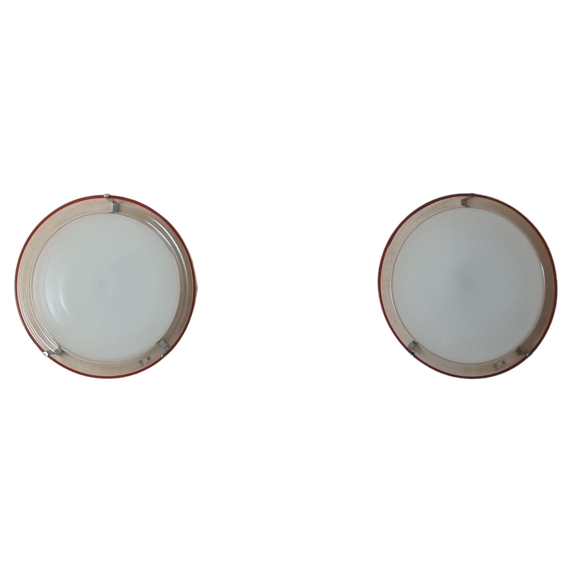 Apliques de pared Sabina diseñados por Noti Massari para Leucos Italia 1967