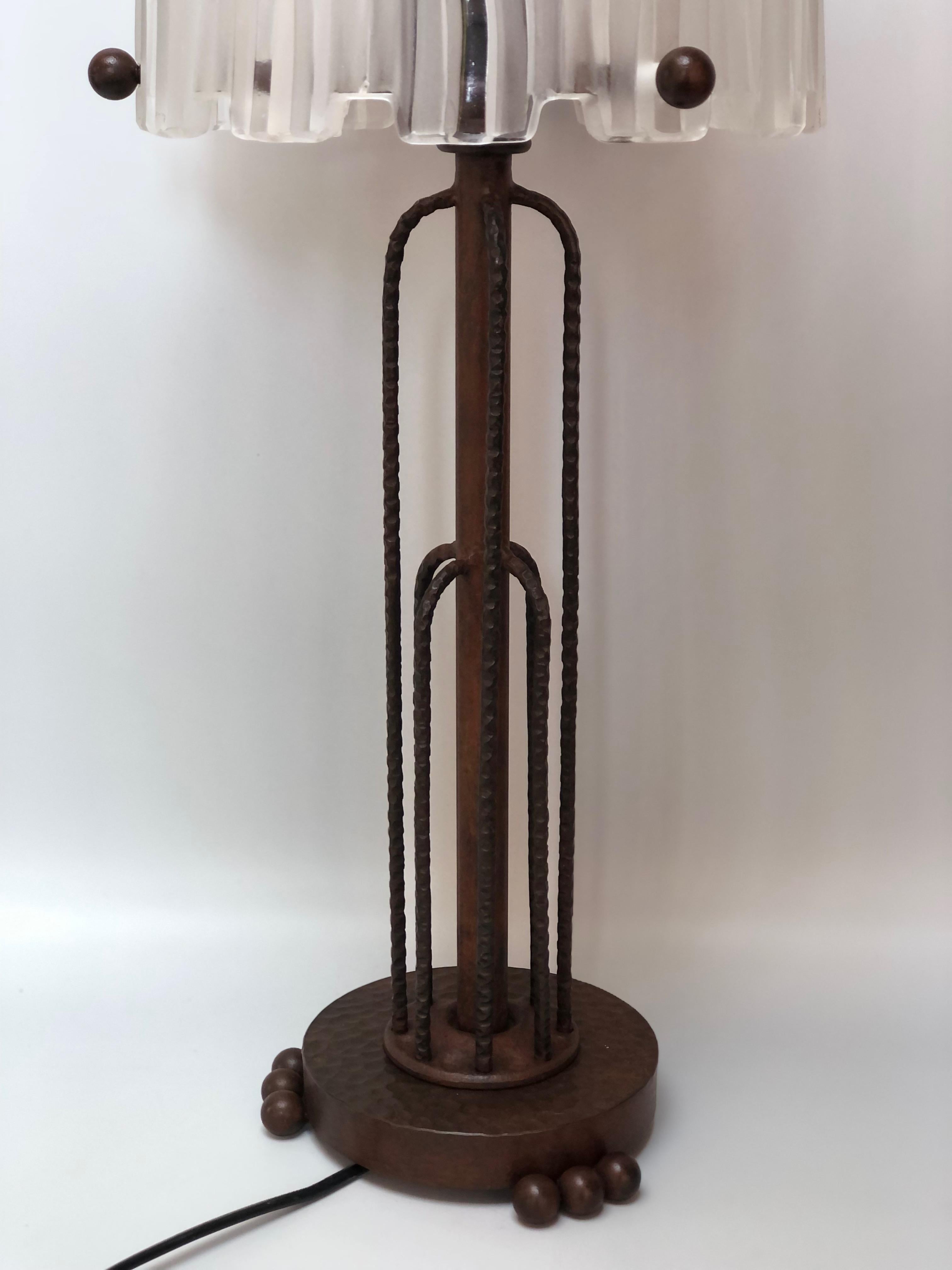 Sabino Art Deco Waterfall Lamp In Excellent Condition For Sale In NANTES, FR