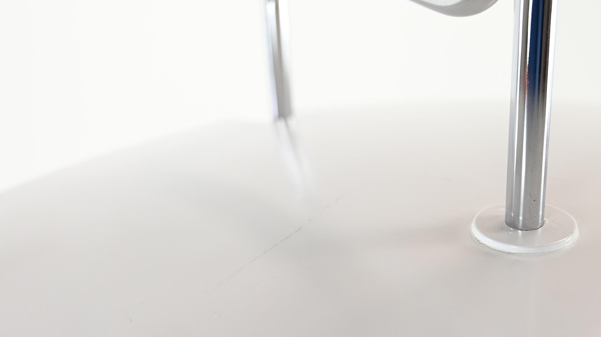 Plafón Sabine Charoy Modelo 20575 Verre Lumière Cromo Lacado Minimalista finales del siglo XX