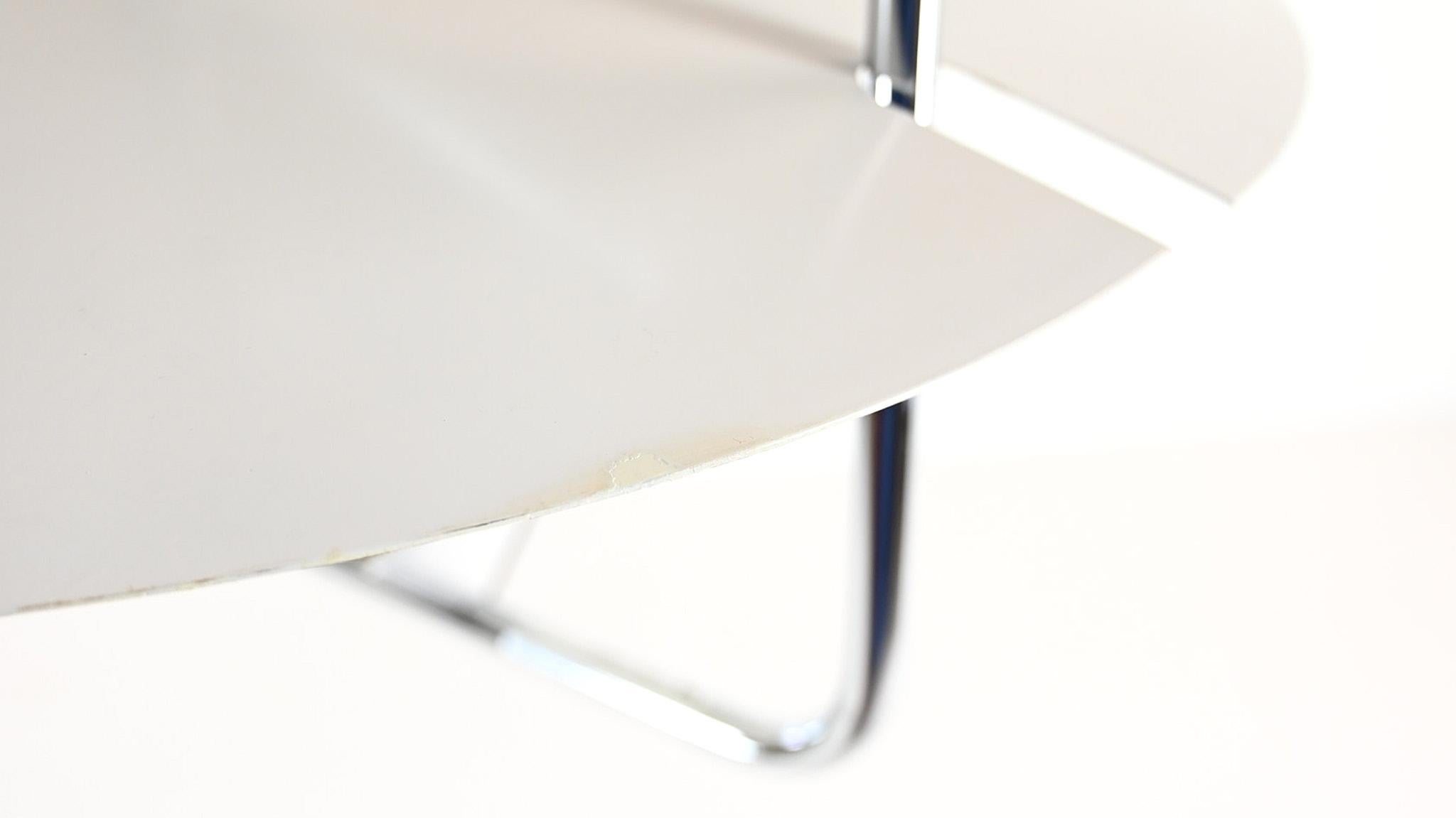 Plafón Sabine Charoy Modelo 20575 Verre Lumière Cromo Lacado Minimalista Aluminio