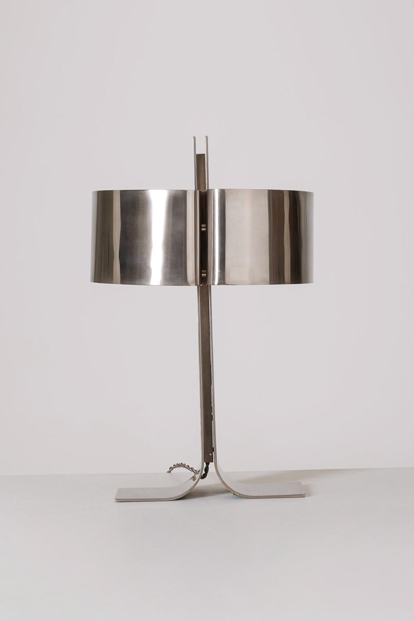 20th Century Sabine Charoy metal lamp For Sale