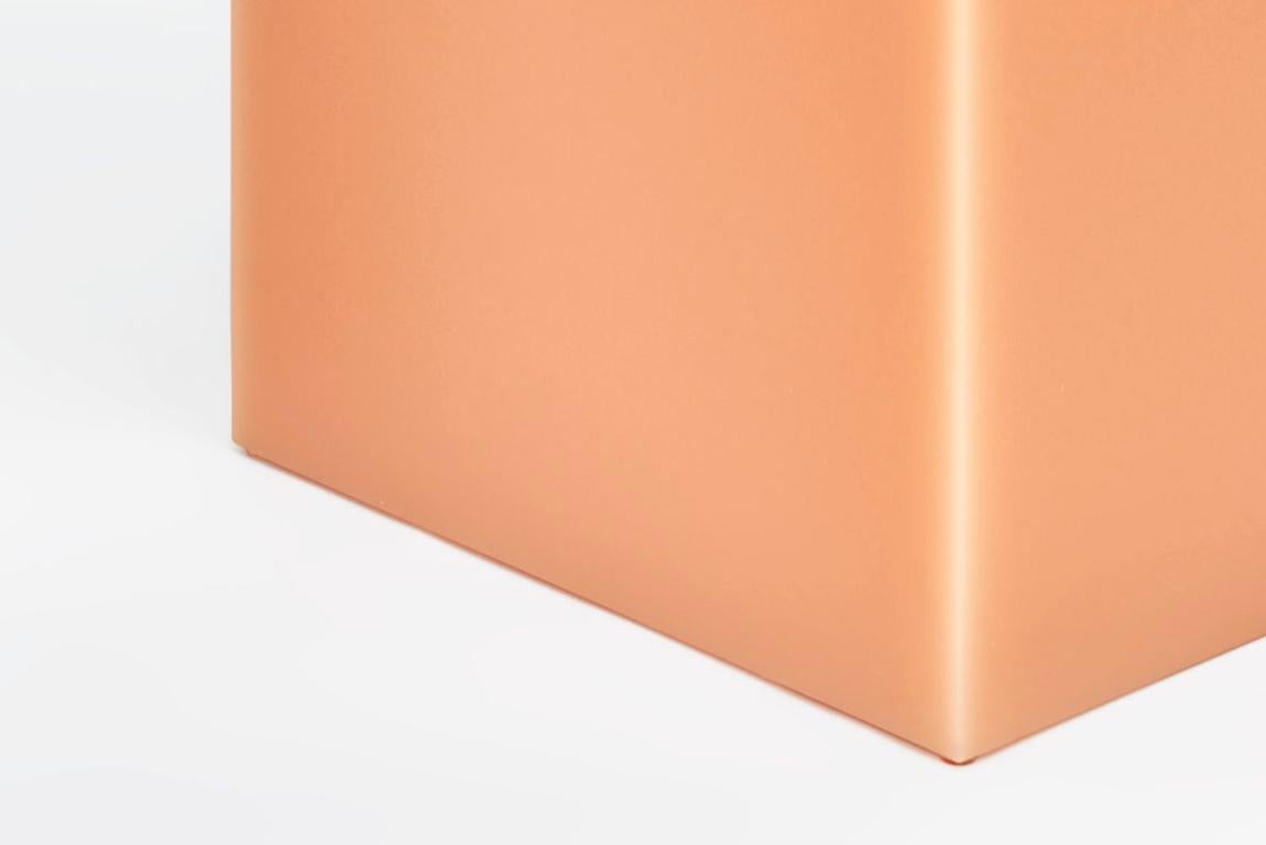 Sabine Marcelis Table d'appoint ou Stand de nuit contemporain Candy Cube couleur pêche Neuf - En vente à Barcelona, ES