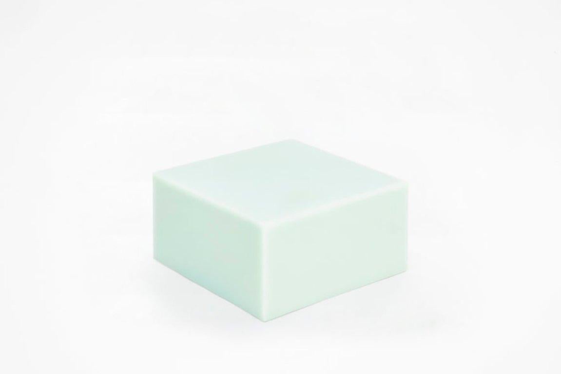 Dutch Sabine Marcelis Mint Candy Cube contemporary Cocktail Table Single Cast Resin  For Sale