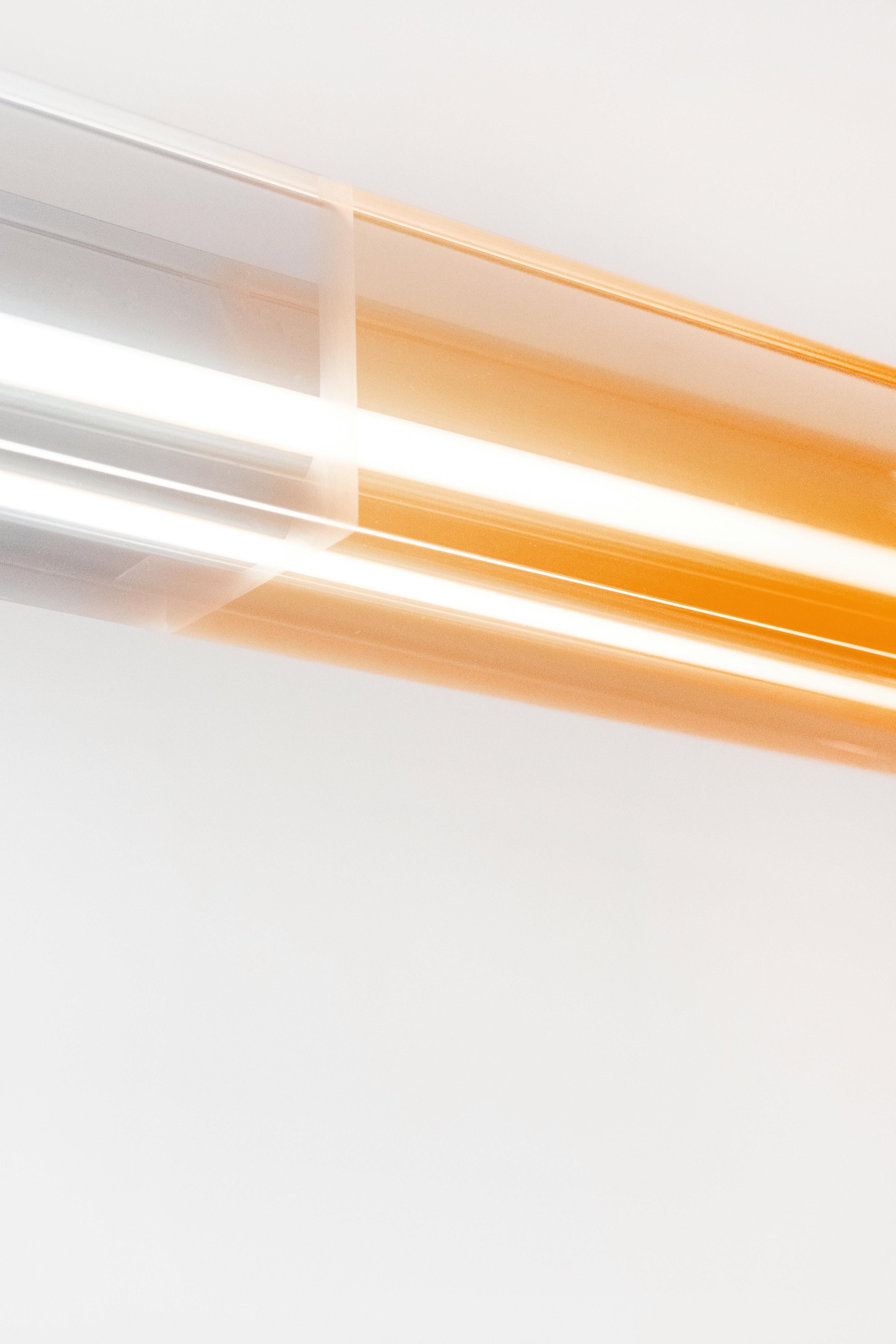 Sabine Marcelis Contemporary Horizontal Ochre Resin Chandelier, Filter Series In New Condition In Barcelona, ES