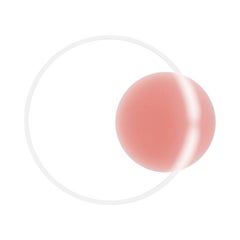 Sabine Marcelis Aplique Contemporáneo "Voie" Light Resina de melocotón neón blanco