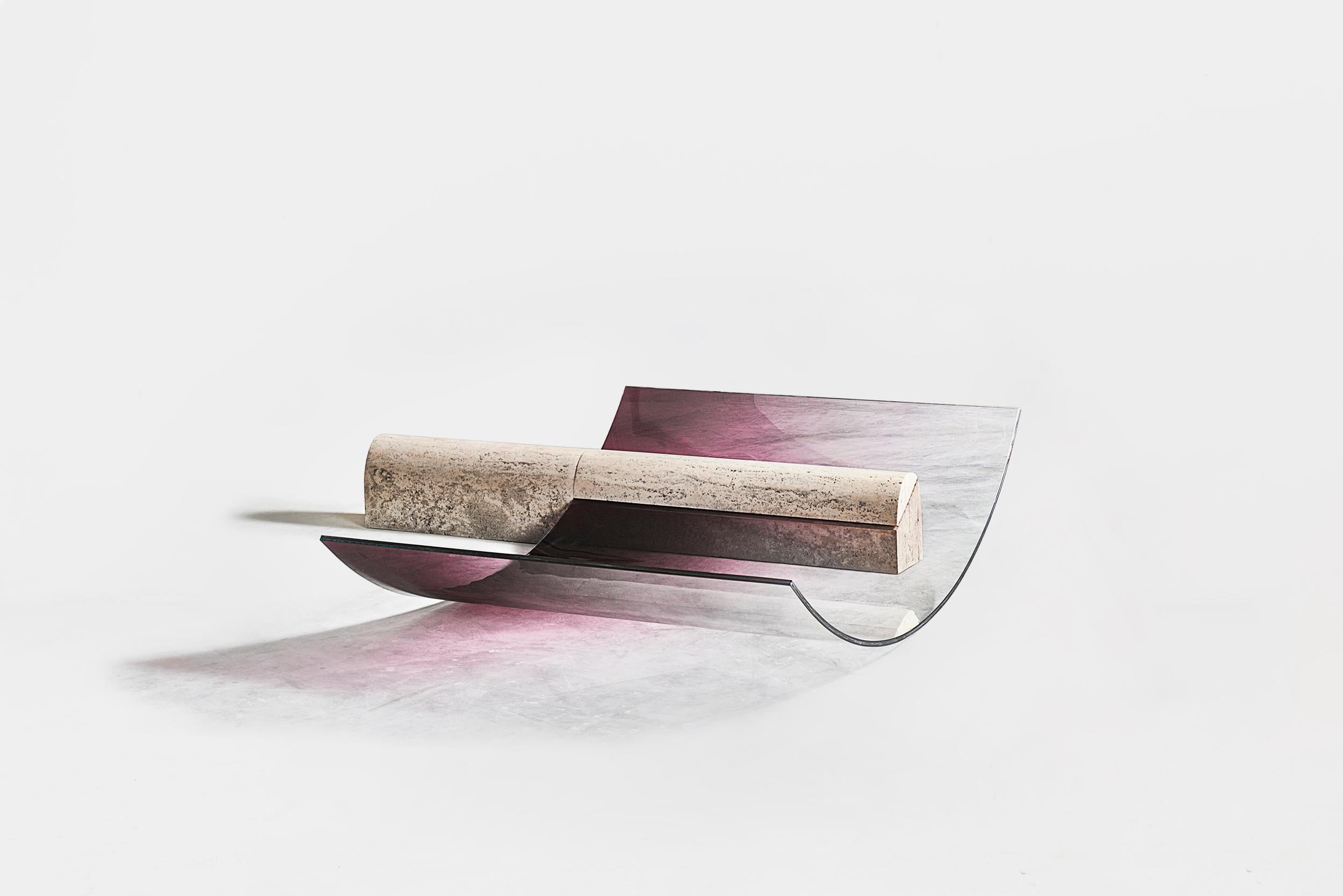 Sabine Marcelis Double Chaise Longue aus der Serie No Fear of Glass, 2019 (Moderne) im Angebot