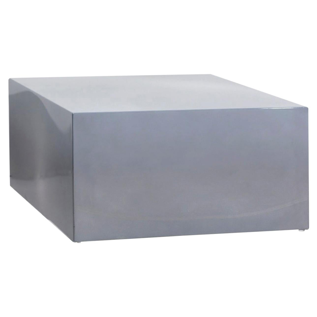 Sabine Marcelis Side Table Model “Candy Cube”, Cast Resin, Silver/Grey, 2020  For Sale