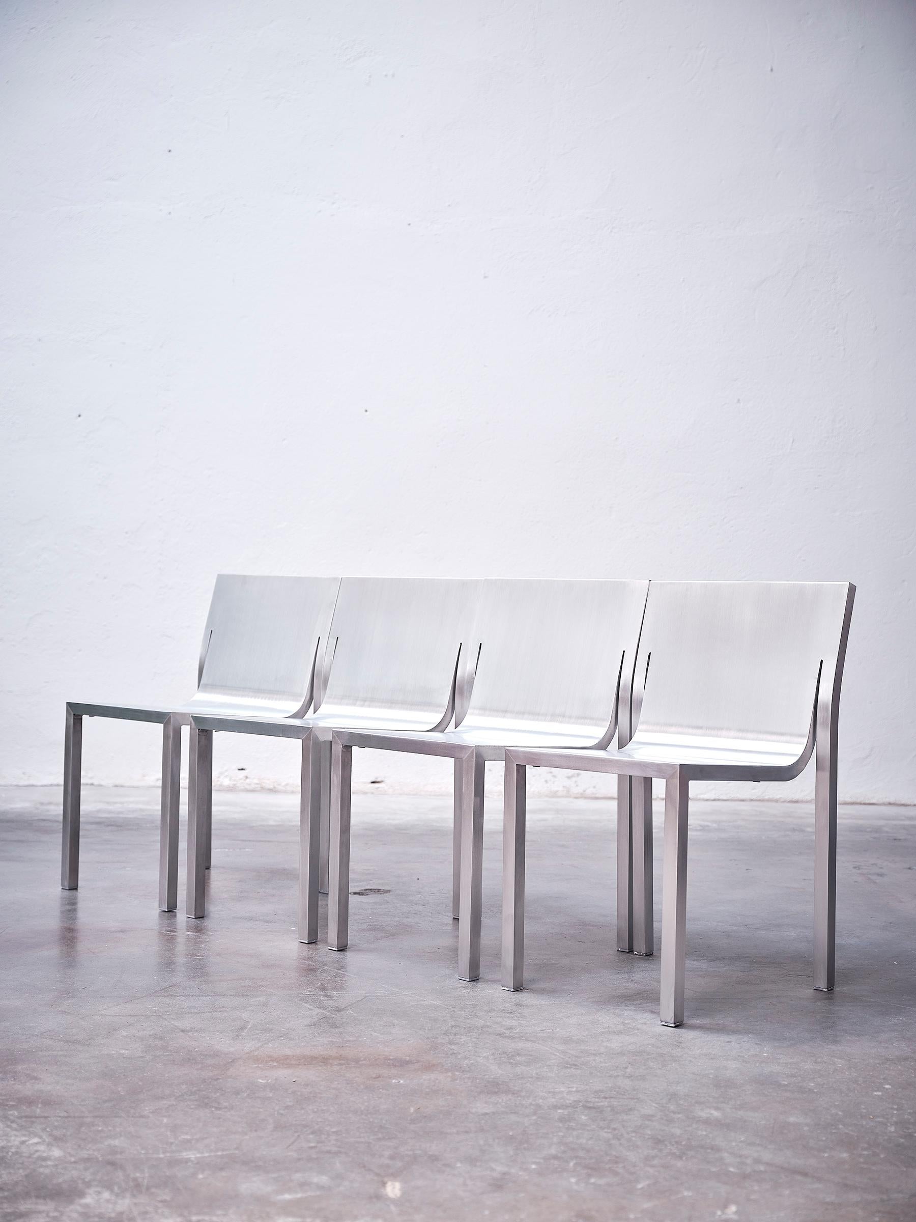 Sabine Marcelis, Stedelijk Chair,  2er-Set, Aluminium, Modernismus, 2024 (Spanisch) im Angebot