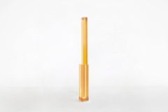 Sabine Marcelis Ochre Yellow TOTEM 170 Floor Light Transparent Resin Neon