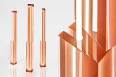 Sabine Marcelis, TOTEM Floor light foxia /red translucent resin contemporary