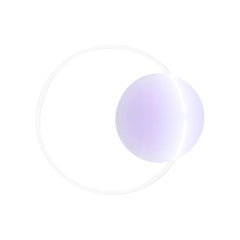 Aplique Sabine Marcelis Resina violeta neón "Voie Light" Iluminación Contemporánea