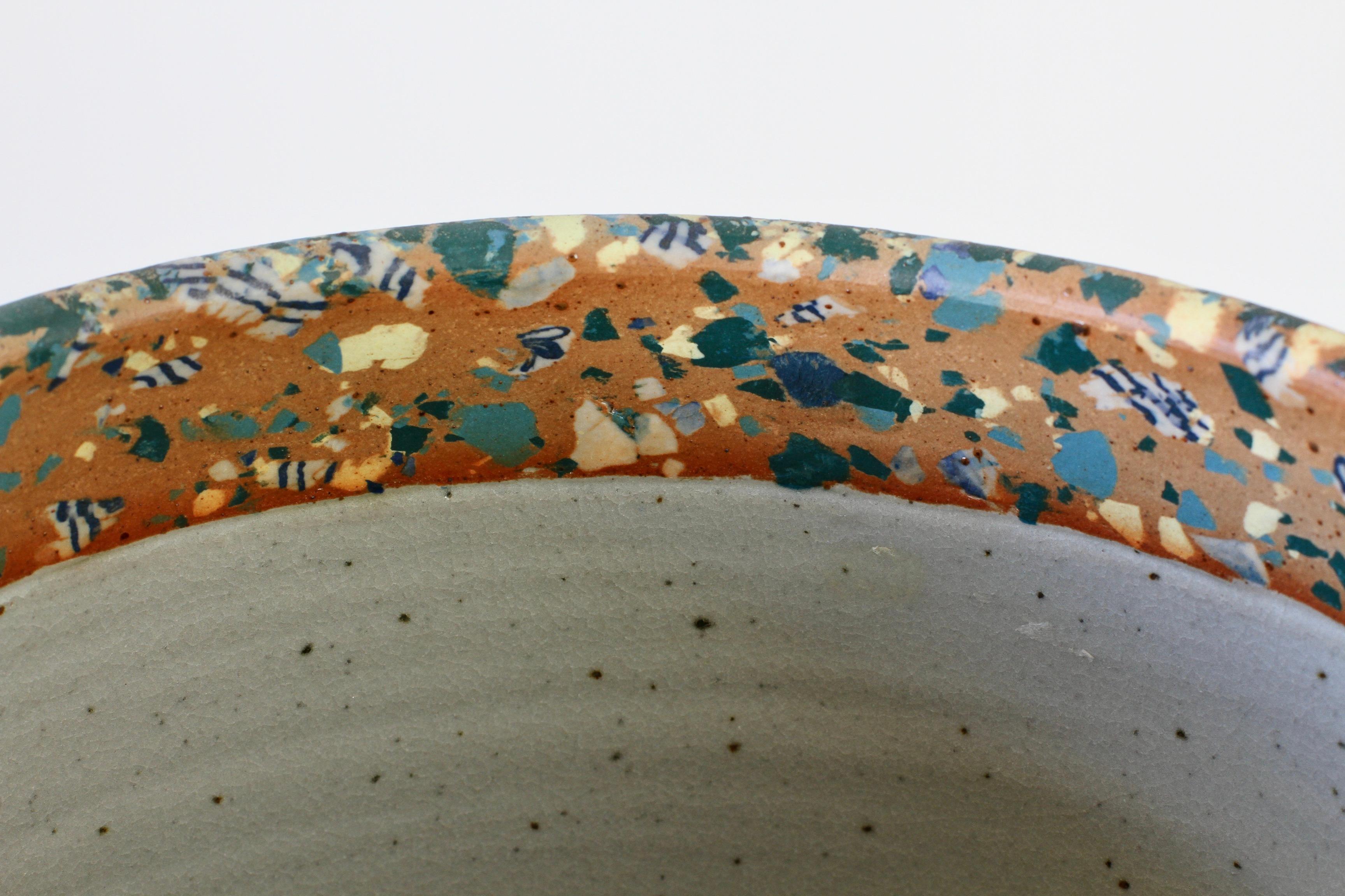 Sabine Moshammer Vase ou Umbrella Stand en poterie de studio d'art allemand, c.C. 1990 en vente 7