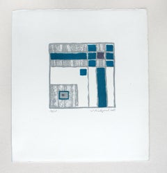 Composition 2 - 21st century, Mixed media abstract print, Colourful, Geometric