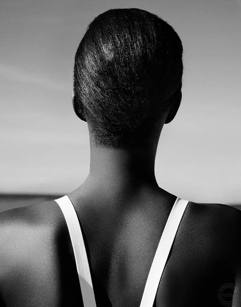 Sabine Villiard Black and White Photograph - Portrait (Black)